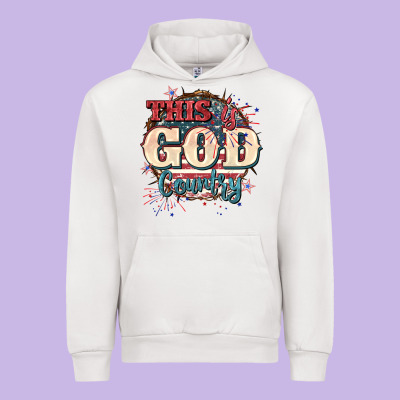 This Is God Country 4th Of July Urban Hoodie Designed By Cowgirlartshop