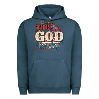 Pigment Midnight Navy This is god country 4th of july Urban Hoodie - CowGirlArtShop