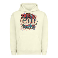 Pigment Pistachio This is god country 4th of july Urban Hoodie - CowGirlArtShop