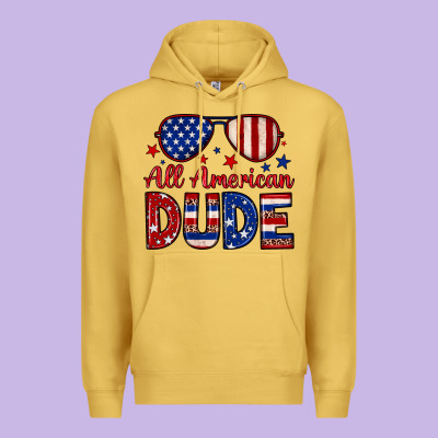 All American Dude Premium Hoodie Designed By Neo Western