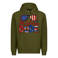 Army Green All American dude Premium Hoodie - Neo Western
