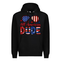 Black All American dude Premium Hoodie - Neo Western