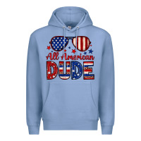 Colony Blue All American dude Premium Hoodie - Neo Western