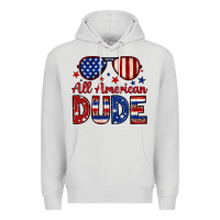 Dove Grey All American dude Premium Hoodie - Neo Western
