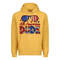 Mustard All American dude Premium Hoodie - Neo Western