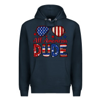 Navy All American dude Premium Hoodie - Neo Western