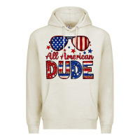 Oatmeal Heather All American dude Premium Hoodie - Neo Western
