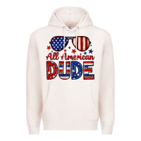 Pale Pink All American dude Premium Hoodie - Neo Western