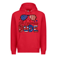 Red All American dude Premium Hoodie - Neo Western