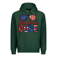 Sports Green All American dude Premium Hoodie - Neo Western