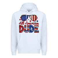 White All American dude Premium Hoodie - Neo Western