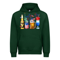 Forest Green 4th of July American drinks Urban Hoodie - Neo Western