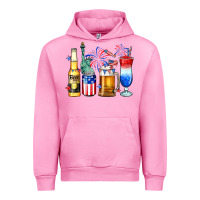 Fuchsia Pink 4th of July American drinks Urban Hoodie - Neo Western