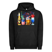 Pigment Black 4th of July American drinks Urban Hoodie - Neo Western