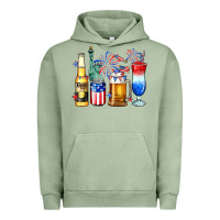Pigment Oil Green 4th of July American drinks Urban Hoodie - Neo Western