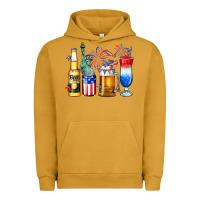 Pigment Peanut Butter 4th of July American drinks Urban Hoodie - Neo Western