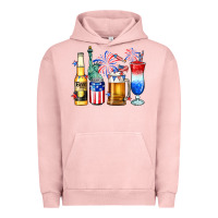 Pigment Salmon 4th of July American drinks Urban Hoodie - Neo Western