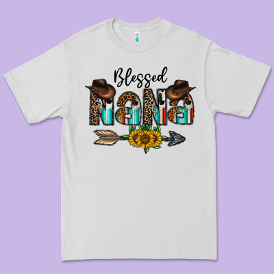 Blessed Nana Premium Tee Designed By Cowhidedigitalart