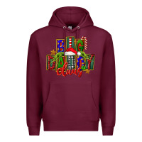 Burgundy Christmas big daddy claus Premium Hoodie - FaDigitalArtStudio
