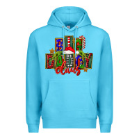 Ocean Blue Christmas big daddy claus Premium Hoodie - FaDigitalArtStudio