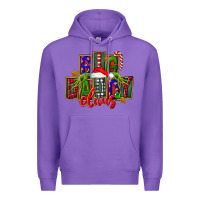 Purple Christmas big daddy claus Premium Hoodie - FaDigitalArtStudio
