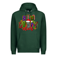 Sports Green Christmas big daddy claus Premium Hoodie - FaDigitalArtStudio