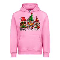 Fuchsia Pink merry christmas gnomes Urban Hoodie - CowhideDigitalArt