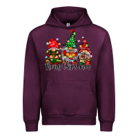 Mauve Wine merry christmas gnomes Urban Hoodie - CowhideDigitalArt