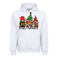 White merry christmas gnomes Urban Hoodie - CowhideDigitalArt