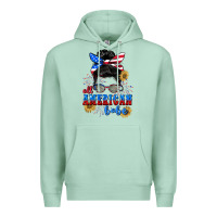 All American Babe 4th Of July Premium Hoodie | Teevron