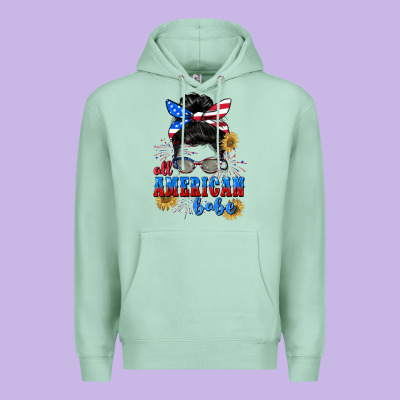 All American Babe 4th Of July Premium Hoodie Designed By Cowgirlartshop