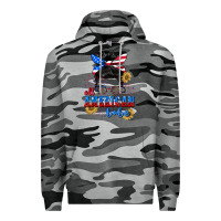 Slate Camo All American Babe 4th of July Premium Hoodie - CowGirlArtShop