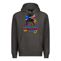 Smoke All American Babe 4th of July Premium Hoodie - CowGirlArtShop