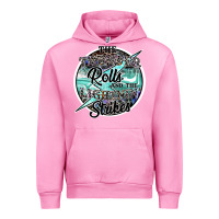 Fuchsia Pink the thunder rolls and the lightnin strikes Urban Hoodie - SublimationCraftShop
