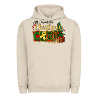 Pigment French Oak all i want for christmas is cure childhood cancer Urban Hoodie - FaDigitalArtStudio