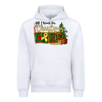 White all i want for christmas is cure childhood cancer Urban Hoodie - FaDigitalArtStudio