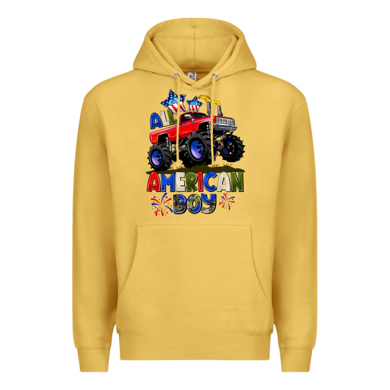 All American Boy 4th July Premium Hoodie by CowGirlArtShop | Teevron