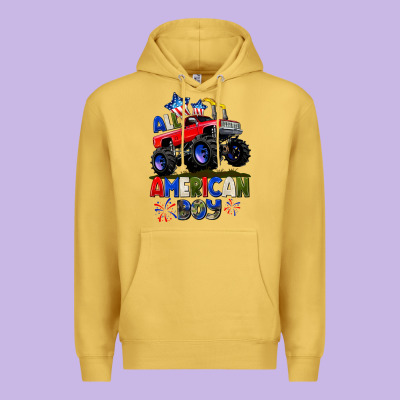 All American Boy 4th July Premium Hoodie Designed By Cowgirlartshop