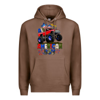Chestnut All American Boy 4th july Premium Hoodie - CowGirlArtShop