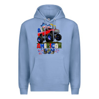 Colony Blue All American Boy 4th july Premium Hoodie - CowGirlArtShop