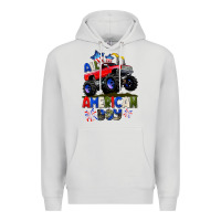 Dove Grey All American Boy 4th july Premium Hoodie - CowGirlArtShop