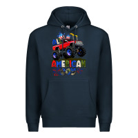 Navy All American Boy 4th july Premium Hoodie - CowGirlArtShop