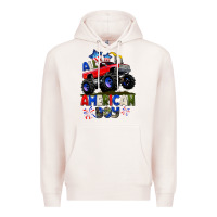Pale Pink All American Boy 4th july Premium Hoodie - CowGirlArtShop