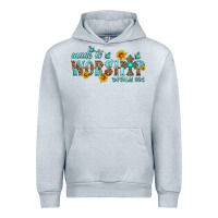 Heather Grey made to worship with sunflowers Urban Hoodie - HRA Design Shop