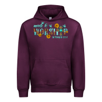 Mauve Wine made to worship with sunflowers Urban Hoodie - HRA Design Shop