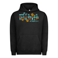 Pigment Black made to worship with sunflowers Urban Hoodie - HRA Design Shop