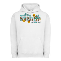 Pigment Lunar Rock made to worship with sunflowers Urban Hoodie - HRA Design Shop
