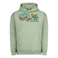 Pigment Oil Green made to worship with sunflowers Urban Hoodie - HRA Design Shop
