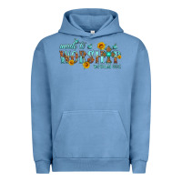 Pigment Pebble Blue made to worship with sunflowers Urban Hoodie - HRA Design Shop