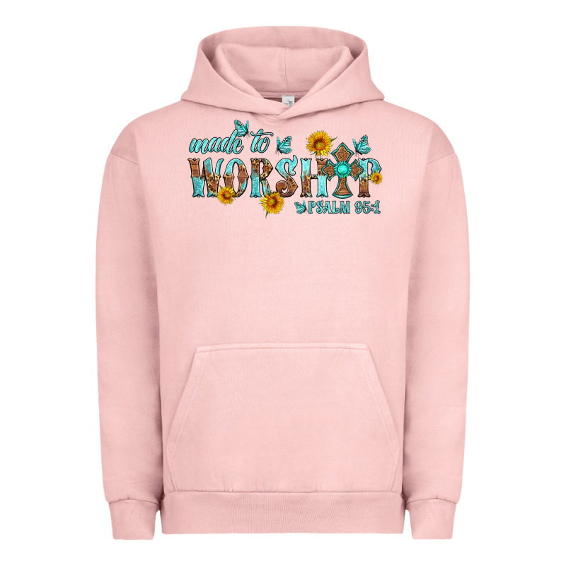 Made To Worship With Sunflowers Urban Hoodie by HRA Design Shop | Teevron